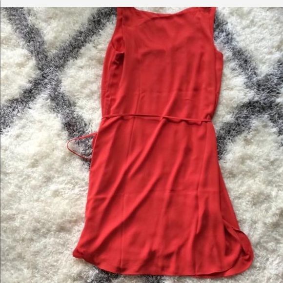 Ann Taylor Loft Scoop Neck Tie Waist Tank Dress - Picture 5 of 8